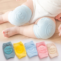 Boys Knitted Knee Pads Smiley Thermal Protector for Autumn Winter