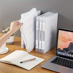 1pc Foldable Storage Rack File Bookshelf Display Shelf