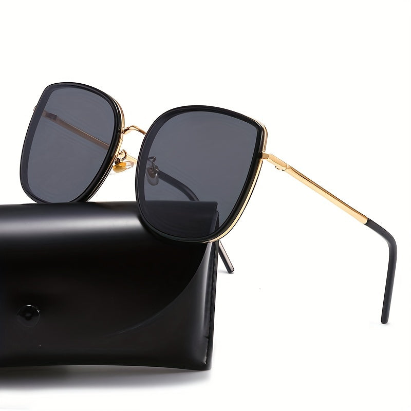Large Square Frame Men's Sunglasses For Street Photography