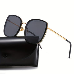 Large Square Frame Men's Sunglasses For Street Photography