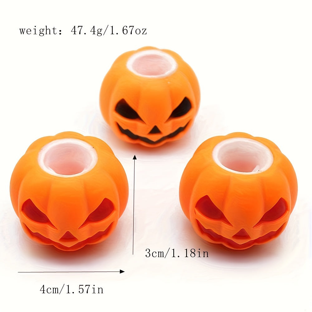 Halloween Pumpkin Ghost Pinch Funny Toy Luminous Prank Funny Decompressing Toy