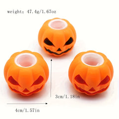 Halloween Pumpkin Ghost Pinch Funny Toy Luminous Prank Funny Decompressing Toy