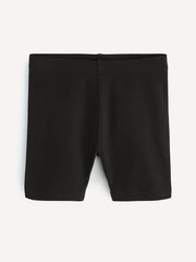 2pcs Toddler Girls Solid Elastic Waist Casual Biker Shorts