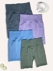 Seamless Yoga Shorts High Stretch Sports Shorts