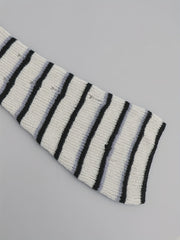 Y2K Sweater Women's Plus Striped Bell Sleeve Mock Neck
