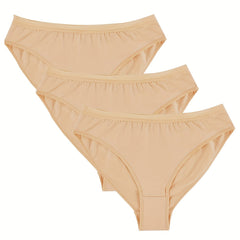 3Pcs Girls Nude Dance Briefs Set For Gymnastic Ballets Dance
