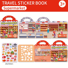 Children's DIY Sticker Books & Jelly Stickers Set