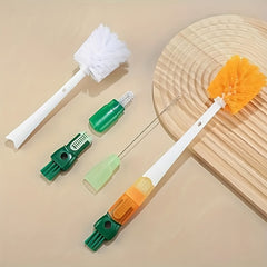 2pcs 5 In 1 Bottle Cleaning Brush Mug Cup Washing Brush