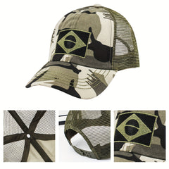 Handsome Grid Tactical Camouflage Caps Baseball Cap Outdoor Cap Wild Jungle