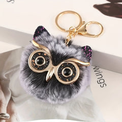 Cute Owl Keychain for Women Bags Car Keys Girls Handbag Backpack Pendant