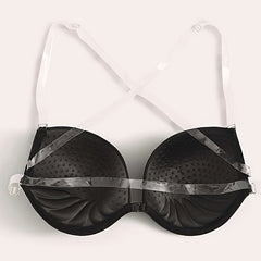 Solid Push Up Bra Comfy & Breathable Invisible Bra Women's Lingerie