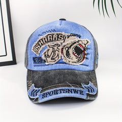Breathable Shark Embroidery Baseball Cap for Men & Women