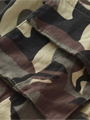 Boys Camo Sports Pants with Pockets