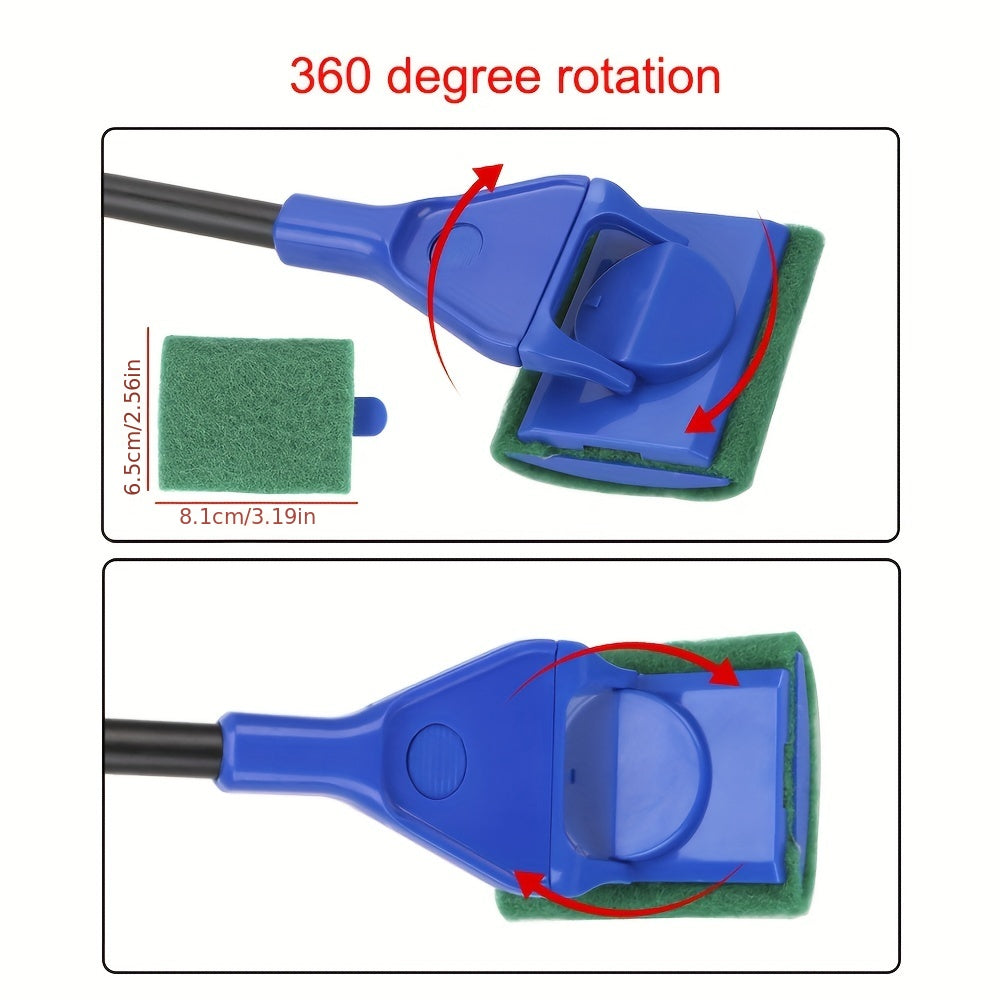 Aquarium Tank Clean Set Accessories Fish Net Rake Scraper Brush