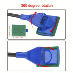 Aquarium Tank Clean Set Accessories Fish Net Rake Scraper Brush