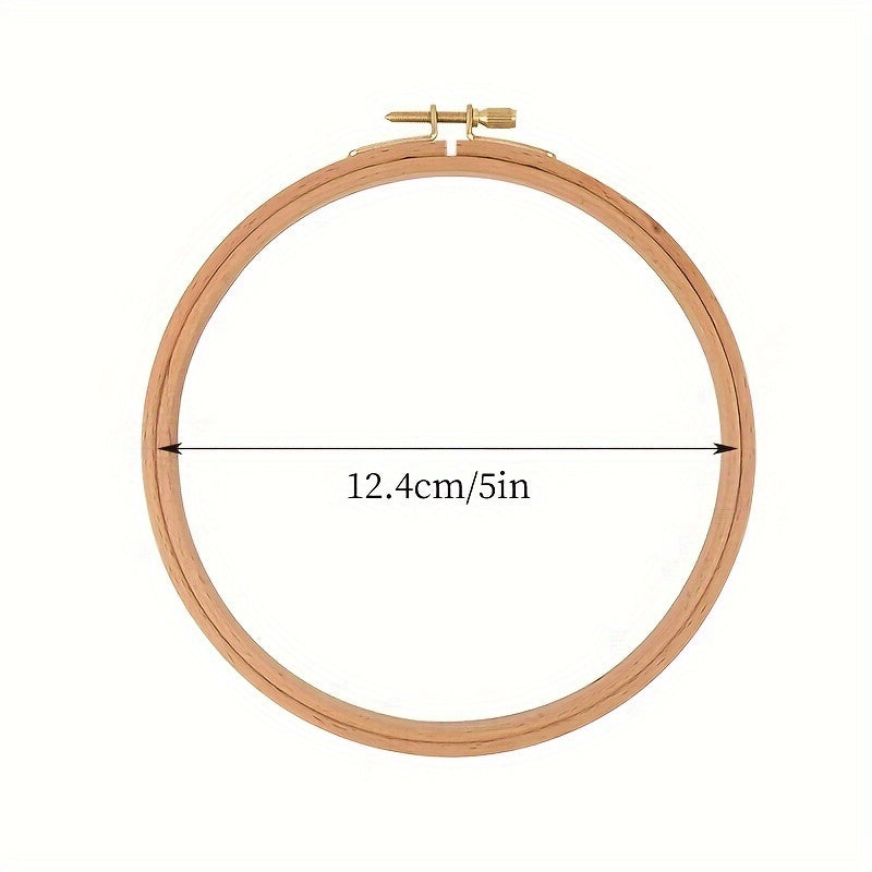 1pc Beech Wood Embroidery Hoop Cross Stitch Frame