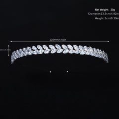 Vintage Rhinestone Zircon Headband Hair Accessory for Party Prom