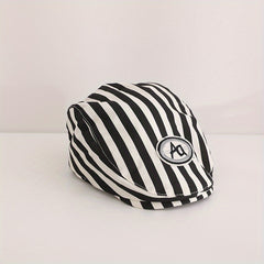 Striped Letter Casual Summer Hat for Men Women