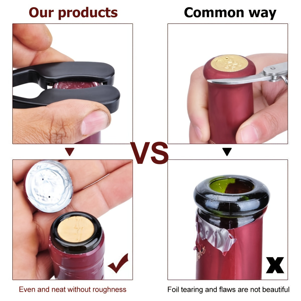 Wine Foil Cutter Sharp Ergonomic Design