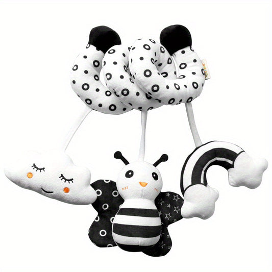 Cute Animal Crib Toy with Bell and Bee - Baby Toy Spot