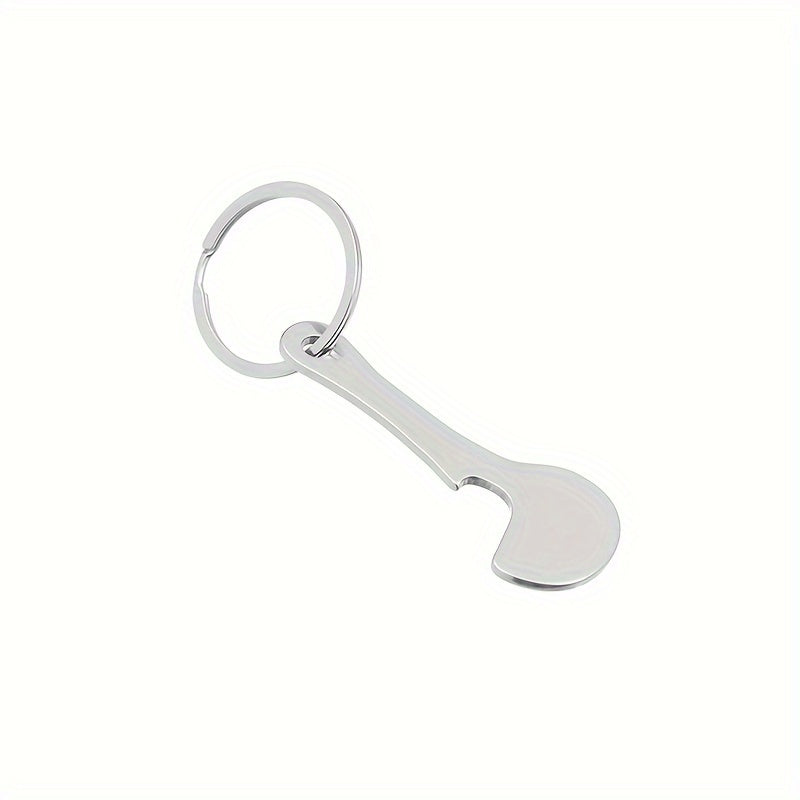 Shopping Cart Tokens Metal Keychain Key Ring Pendant