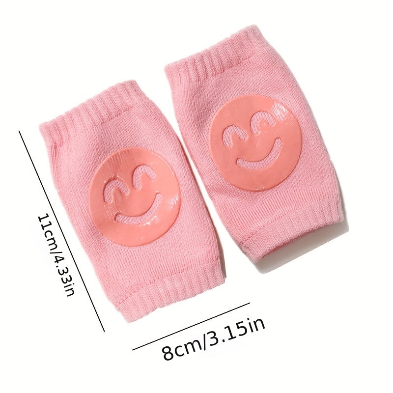 Happy Face Knee Pads for Infants & Toddlers, Baby Socks