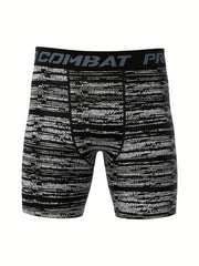 Xinso Prince Men's Camo Compression Shorts for Running Basketball Training