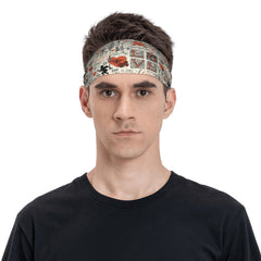 Vintage Breathable Headband for Sport & Casual Outfits