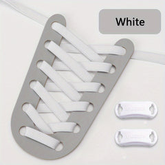 No Tie Elastic Shoe Laces With Buckles for Kids & Adults