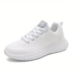 Breathable Lace Up Platform Casual Sneakers Women's Footwear