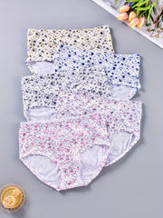 5 Pack Plus Size Panties Set High Waisted Soft B