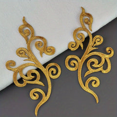 Golden & Silvery Ethnic Embroidery Applique Patches for Dress & Bags