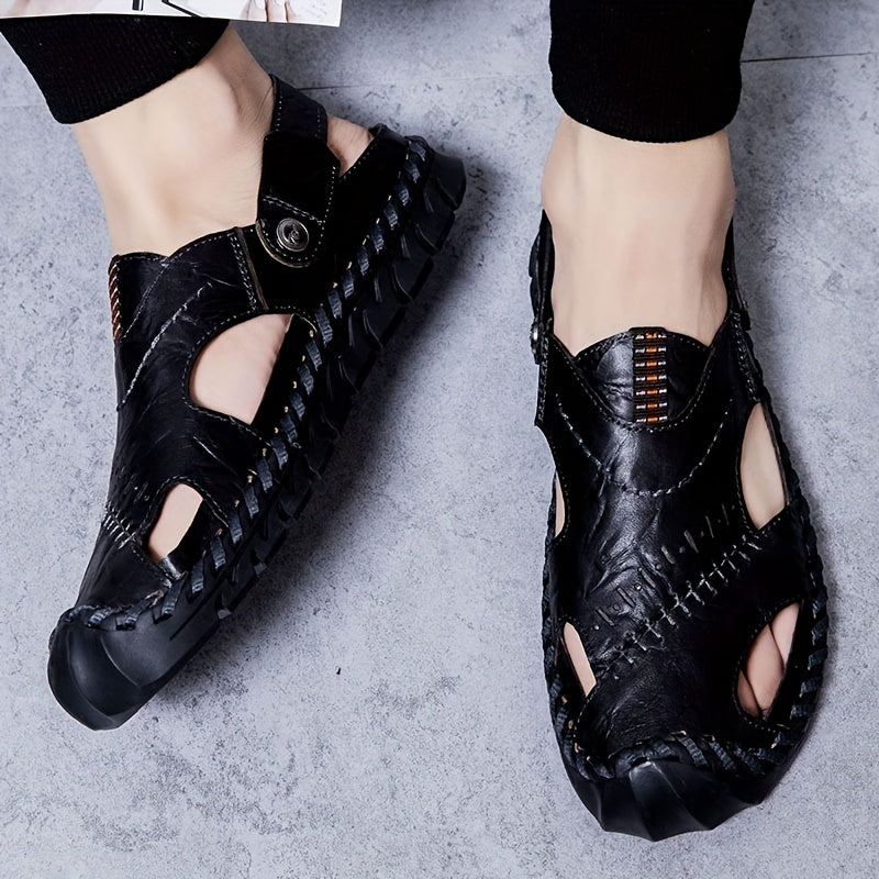 Men's Casual Slip On Closed Toe Sandals