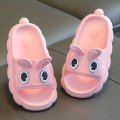 JIAGEYA Cartoon Slippers For Girls Non Slip Lightweight Open Toe Slippers