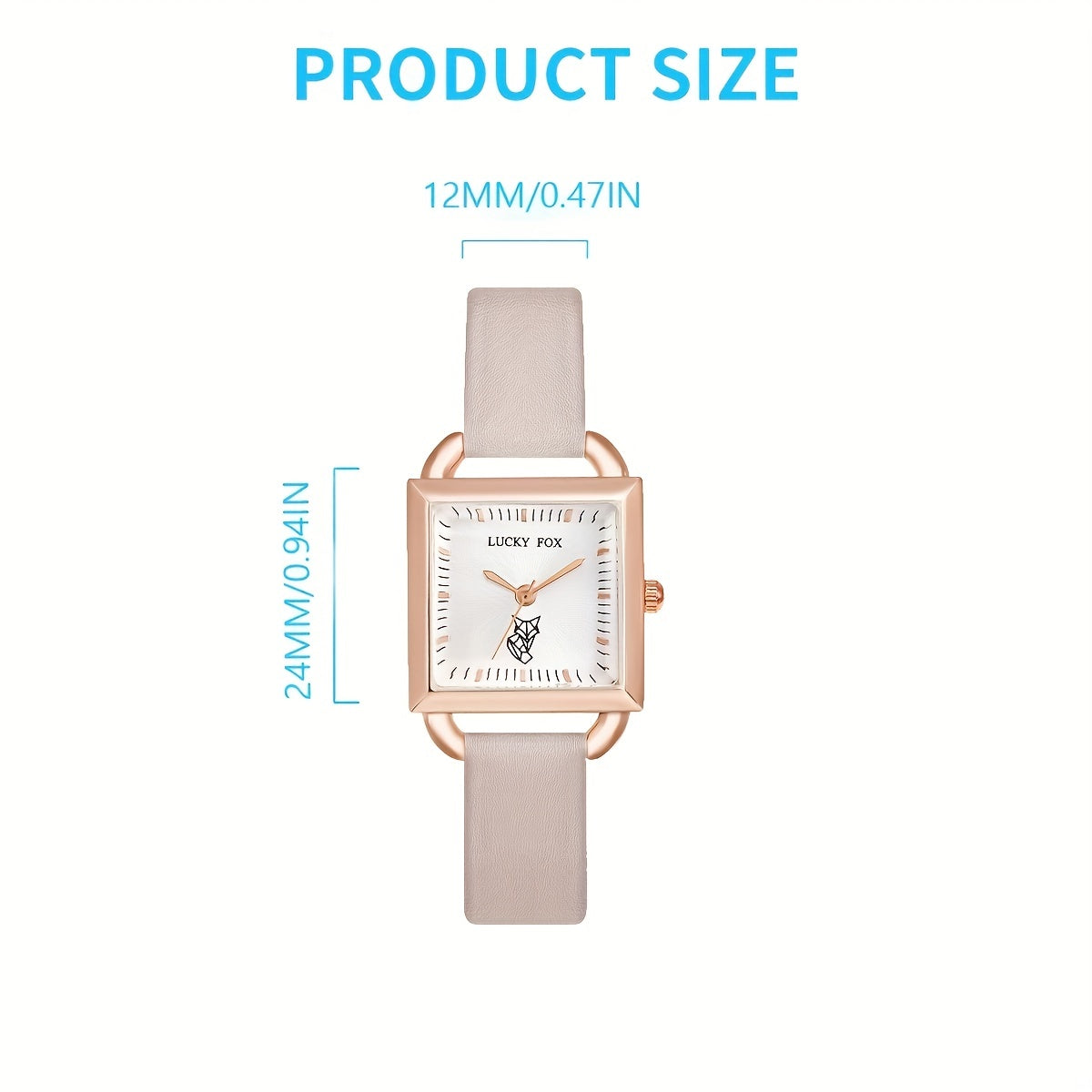 Teen Square Compact Girls Watch Quartz