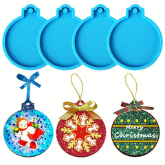 Christmas Silicone Molds for Resin Ornaments DIY