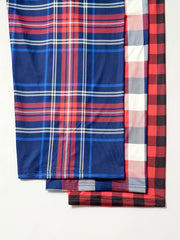 3 Pack Plus Size Casual Lounge Pants Set Women's Plus Soft Plaid Print