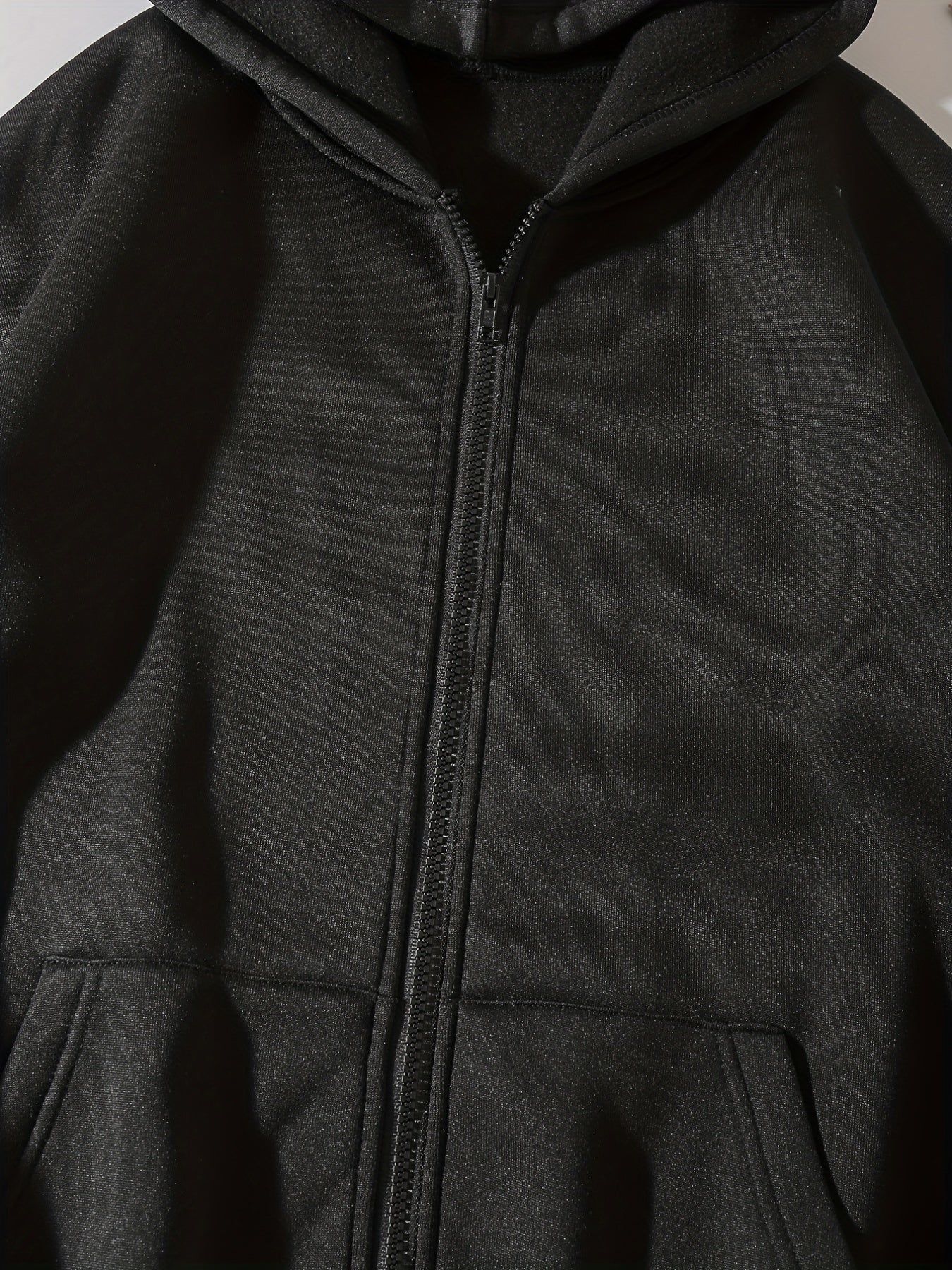 Solid Zip Up Hoodie Casual Long Sleeve Hoodies Sweatshirt With Pockets