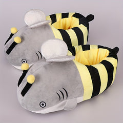 Men's Shark Warm Soft House Shoes Indoor Slippers