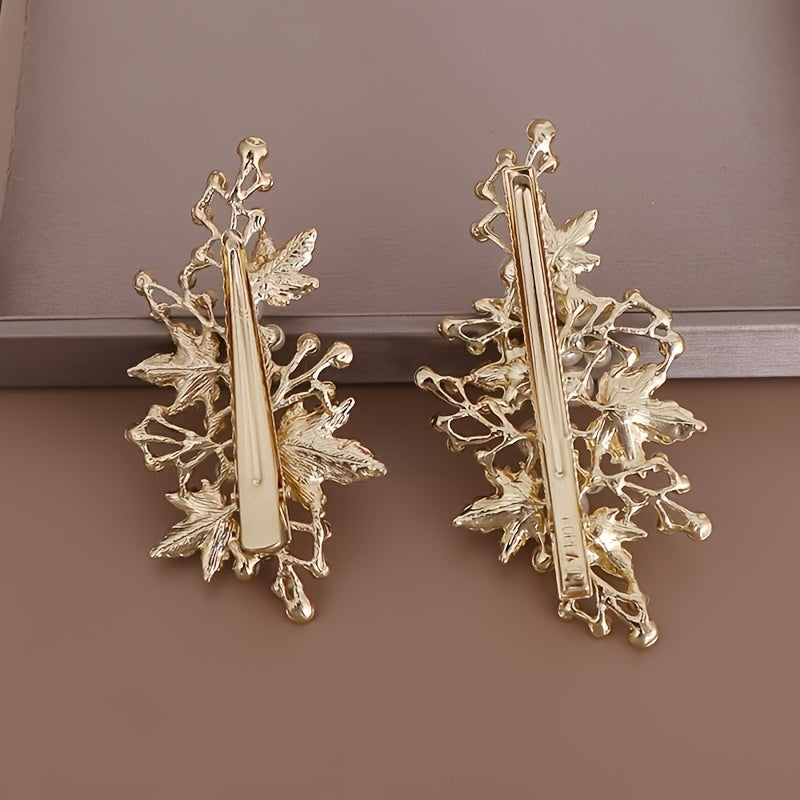 Wedding Hairclip Rhinestone Faux Pearl Barrette Hairpin Hair Accessories