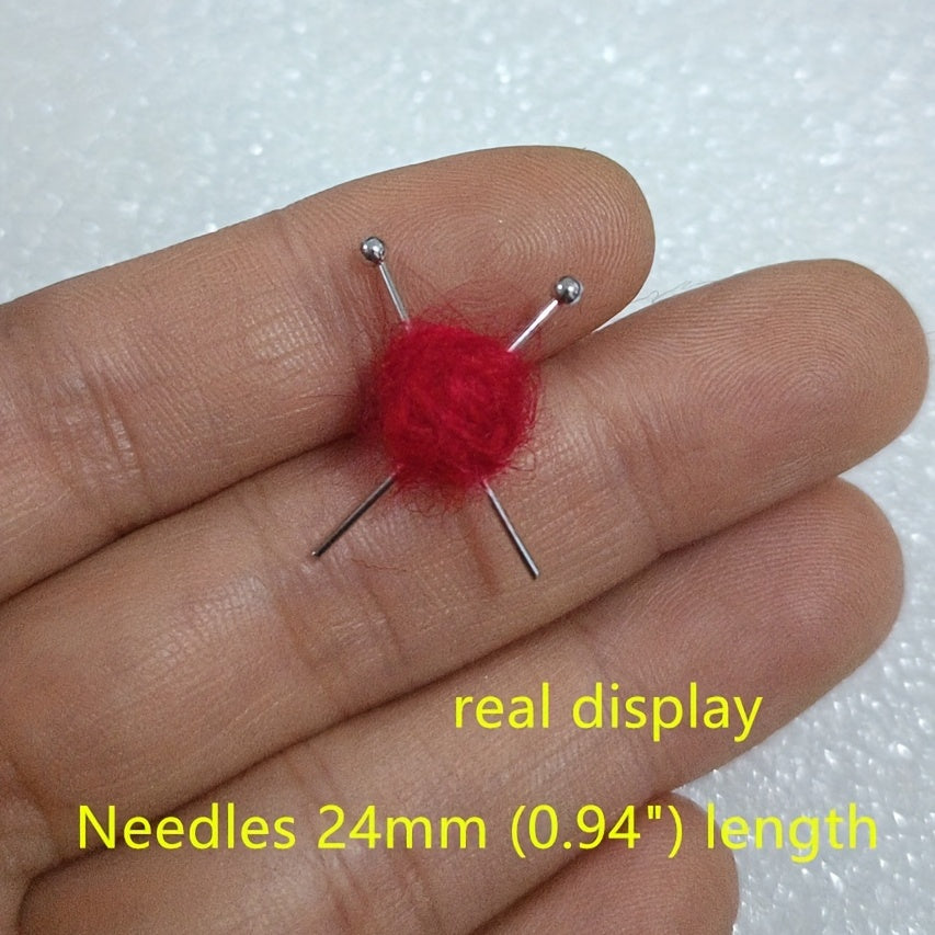 Yarn Ball & Needle Mini Stud Earrings - Holiday Gift