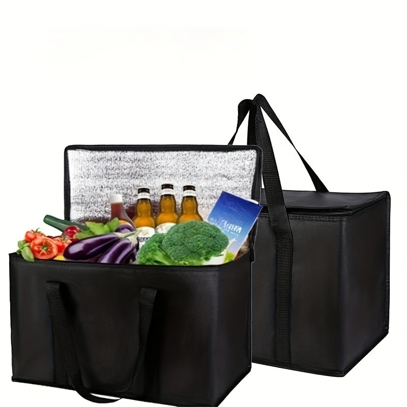 Large Capacity Insulated Aluminum Cooler Lunch Bag