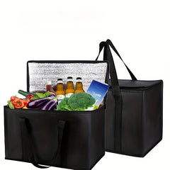 Large Capacity Insulated Aluminum Cooler Lunch Bag