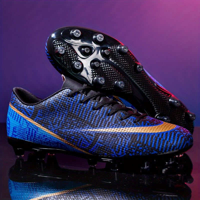 Youth AG Soccer Shoes Spike Anti-Skid Breathable Training Football Cleats