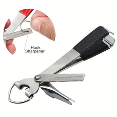 Fly Fishing Knot Tying Tool with Retractors - Hooks Lures Flies