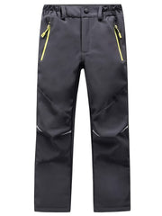 Kid's Windproof Fleece Outdoor Pants for Hiking
