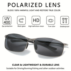 Men's Business Sunglasses UV400 Outdoor Riding Fishing Glasses