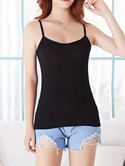 Solid Cami Top Slim Fit Women's Lingerie