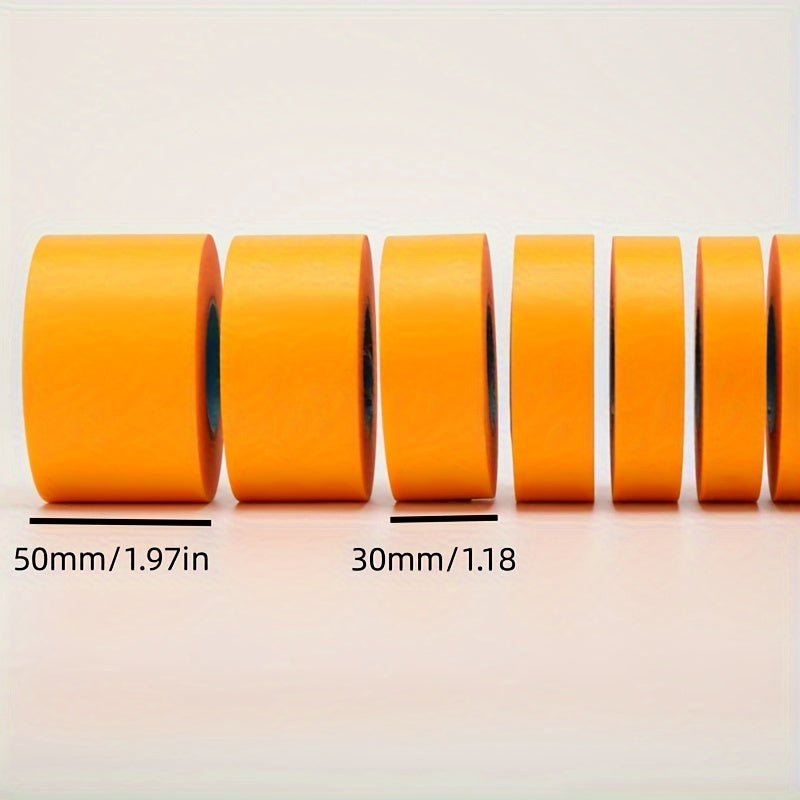Yellow Beauty Pattern Paper Tape Spray Paint Masking Paper 40m