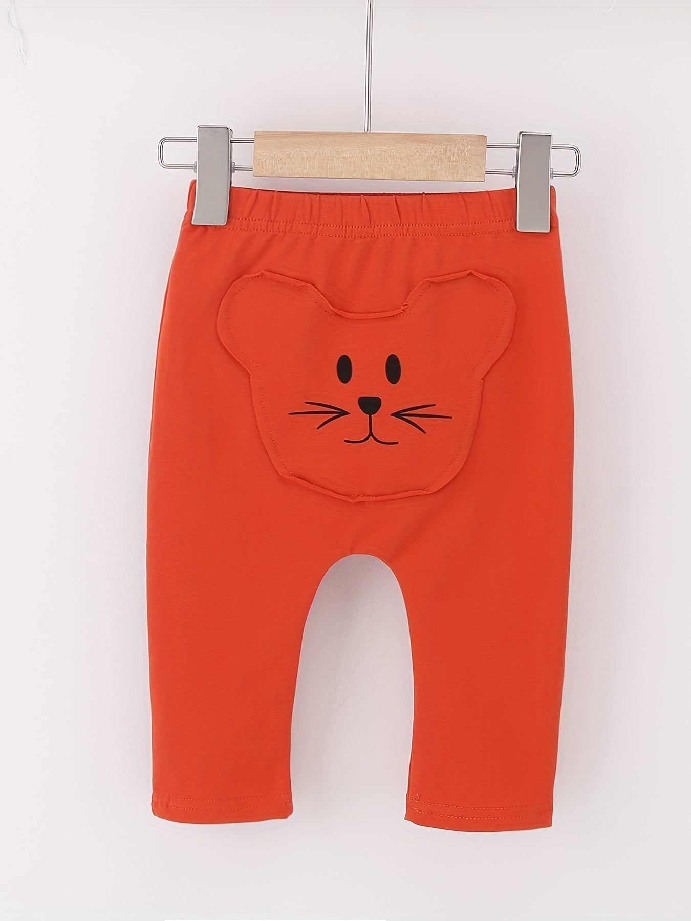 Cartoon Print Casual Trousers Baby Boys & Girls Spring & Autumn Pants